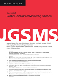 Cover image for Journal of Global Scholars of Marketing Science, Volume 34, Issue 1