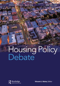 Cover image for Housing Policy Debate, Volume 34, Issue 2