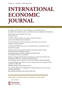 Cover image for International Economic Journal, Volume 37, Issue 4