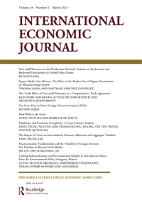 Cover image for International Economic Journal, Volume 38, Issue 1