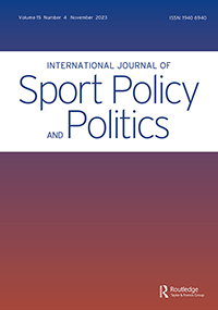 Cover image for International Journal of Sport Policy and Politics, Volume 15, Issue 4