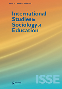 Cover image for International Studies in Sociology of Education, Volume 33, Issue 1