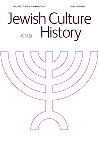 Cover image for Jewish Culture and History, Volume 25, Issue 1