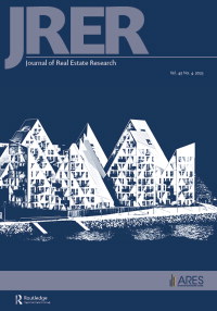 Cover image for Journal of Real Estate Research, Volume 45, Issue 4