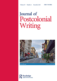 Cover image for Journal of Postcolonial Writing, Volume 59, Issue 6