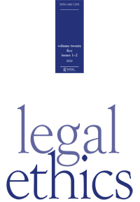 Cover image for Legal Ethics, Volume 25, Issue 1-2