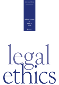 Cover image for Legal Ethics, Volume 26, Issue 1