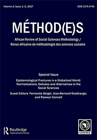 Cover image for Méthod(e)s: African Review of Social Sciences Methodology, Volume 2, Issue 1-2