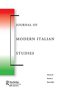 Cover image for Journal of Modern Italian Studies, Volume 29, Issue 2