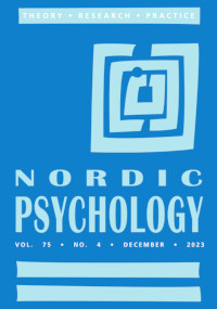 Cover image for Nordic Psychology, Volume 75, Issue 4