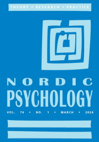 Cover image for Nordic Psychology, Volume 76, Issue 1