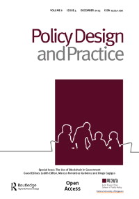 Cover image for Policy Design and Practice, Volume 6, Issue 4