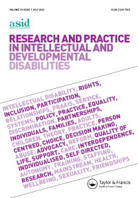 Cover image for Research and Practice in Intellectual and Developmental Disabilities, Volume 10, Issue 1