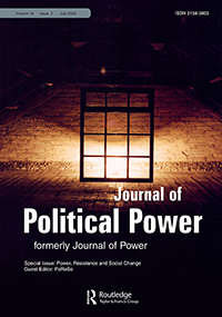 Cover image for Journal of Political Power, Volume 16, Issue 2