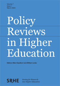 Cover image for Policy Reviews in Higher Education, Volume 7, Issue 1