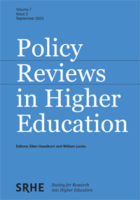 Cover image for Policy Reviews in Higher Education, Volume 7, Issue 2