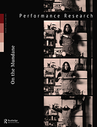 Cover image for Performance Research, Volume 28, Issue 4