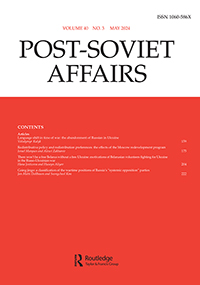Cover image for Post-Soviet Affairs, Volume 40, Issue 3