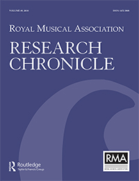 Cover image for Royal Musical Association Research Chronicle, Volume 49, Issue 1