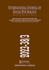 Cover image for International Journal of Social Psychology, Volume 38, Issue 3