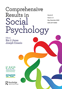Cover image for Comprehensive Results in Social Psychology, Volume 6, Issue 1-3