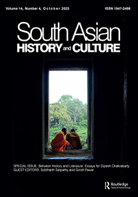 Cover image for South Asian History and Culture, Volume 14, Issue 4