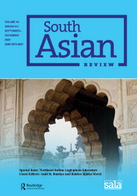 Cover image for South Asian Review, Volume 44, Issue 3-4