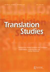 Cover image for Translation Studies, Volume 16, Issue 3