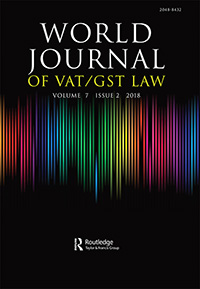 Cover image for World Journal of VAT/GST Law, Volume 7, Issue 2