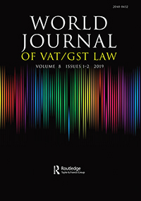 Cover image for World Journal of VAT/GST Law, Volume 8, Issue 1-2