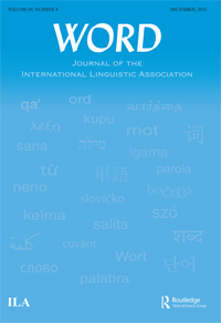 Cover image for WORD, Volume 69, Issue 4