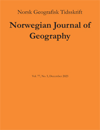 Cover image for Norsk Geografisk Tidsskrift - Norwegian Journal of Geography, Volume 77, Issue 5