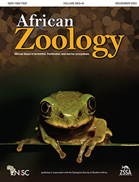 Cover image for African Zoology, Volume 58, Issue 3-4