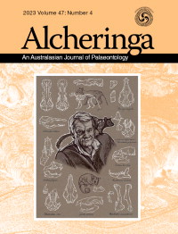 Cover image for Alcheringa: An Australasian Journal of Palaeontology, Volume 47, Issue 4