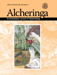 Cover image for Alcheringa: An Australasian Journal of Palaeontology, Volume 48, Issue 1