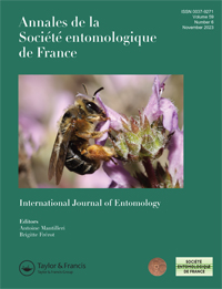 Cover image for Annales de la Soci&#233;t&#233; entomologique de France (N.S.), Volume 59, Issue 6