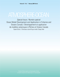 Cover image for Atmosphere-Ocean, Volume 62, Issue 1