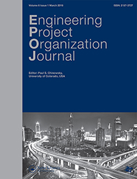 Cover image for Engineering Project Organization Journal, Volume 6, Issue 1