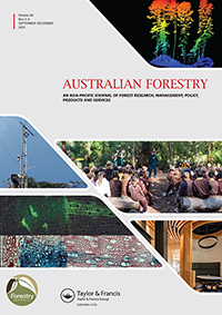 Cover image for Australian Forestry, Volume 86, Issue 3-4