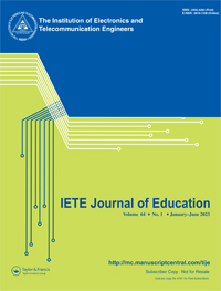 Cover image for IETE Journal of Education, Volume 64, Issue 1