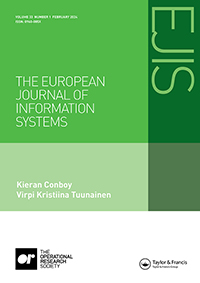 Cover image for European Journal of Information Systems, Volume 33, Issue 1