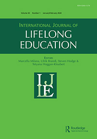 Cover image for International Journal of Lifelong Education, Volume 43, Issue 1