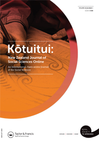 Cover image for Kōtuitui: New Zealand Journal of Social Sciences Online, Volume 19, Issue 1