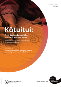 Cover image for Kōtuitui: New Zealand Journal of Social Sciences Online, Volume 19, Issue 2