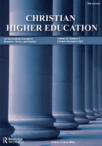 Cover image for Christian Higher Education, Volume 22, Issue 5