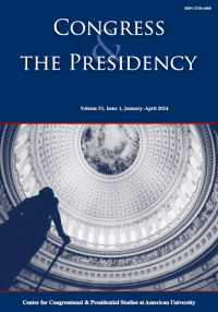 Cover image for Congress & the Presidency, Volume 51, Issue 1