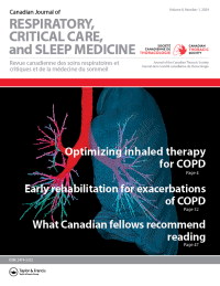 Cover image for Canadian Journal of Respiratory, Critical Care, and Sleep Medicine, Volume 8, Issue 1