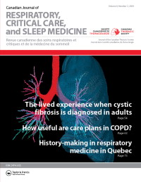 Cover image for Canadian Journal of Respiratory, Critical Care, and Sleep Medicine, Volume 8, Issue 2