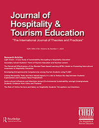 Cover image for Journal of Hospitality & Tourism Education, Volume 36, Issue 1
