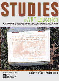 Cover image for Studies in Art Education, Volume 65, Issue 1